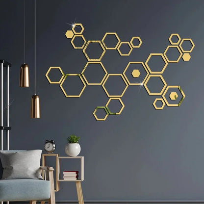 Hexagonal  Wall Sticker